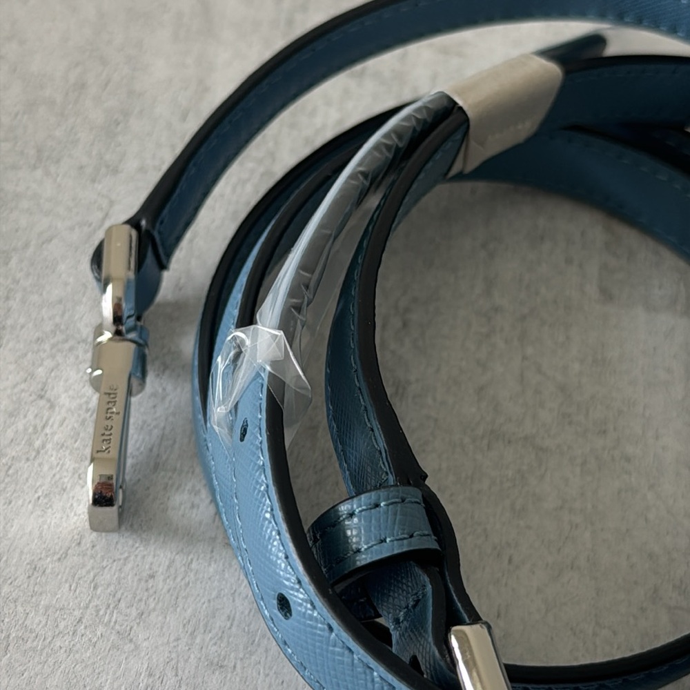 Kate Spade Clip On Blue Saffiano Leather Replacement Should Xbody Strap 57" long - Picture 5 of 8